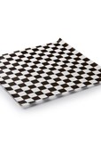 Black-White Check Paper Liners (100 sheets)